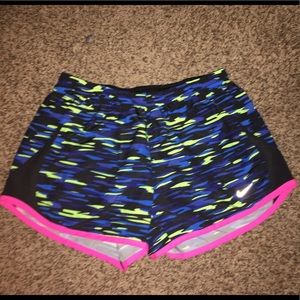 Neon nike shorts